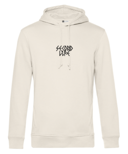 OFF WHITE Front - Unisex Hoodie aus Bio Cotton & Recyclinganteil Frontside