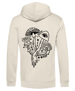 OFF WHITE - Unisex Hoodie aus Bio Cotton & Recyclinganteil Frontside